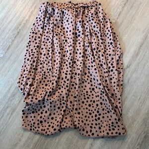 SHEIN Dalmatian print midi skirt